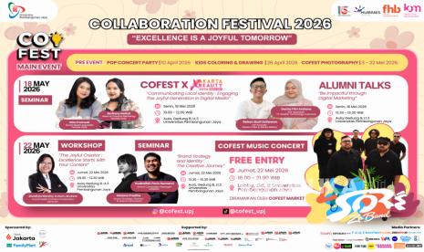 CoFest Universitas Pembangunan Jaya 2026 Rayakan Tema “Joyful Generation” Sarat Kreativitas